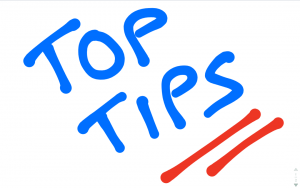 top tips for electrical safety blue writing