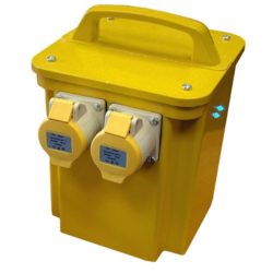 Yellow 110v portable appliance transformer