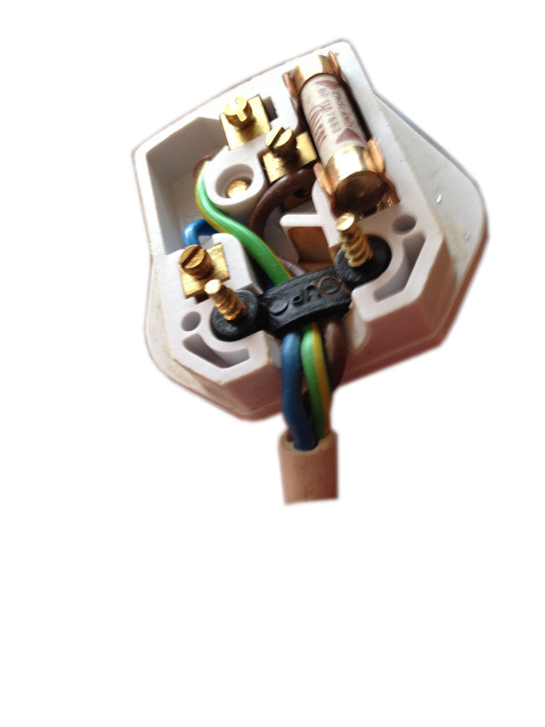 open plug top showing the inside of a plug that is checked during a visual inspection 