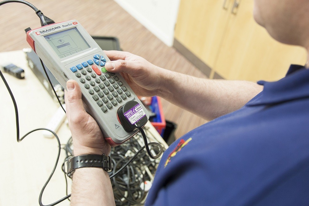 Richard using Seaward PAT Testing Equipment