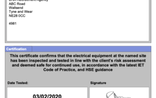 PAT Test certificate - how long does a pat test last