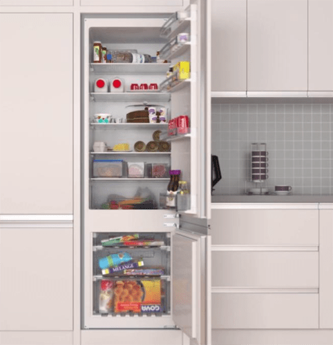 Integrated Fridge freezer in a kitchen is a good example of a fixed electrical appliance. 