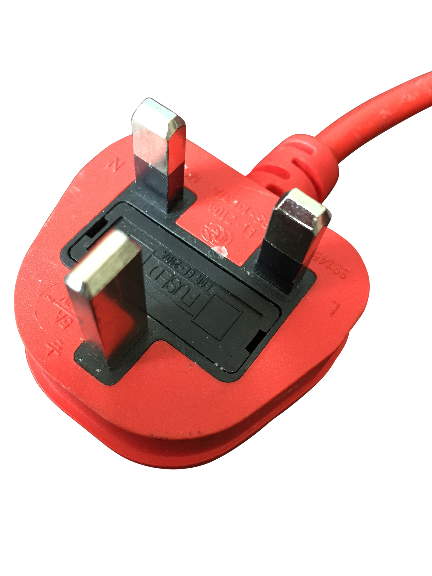 red_plug_5 (2) Red electrical plug used for pat testing cables