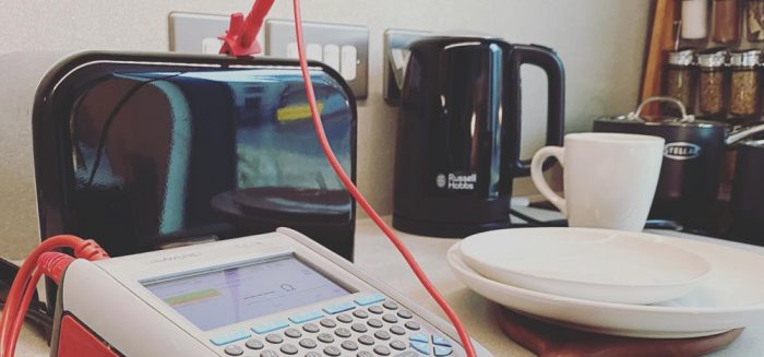 Landlords PAT Testing in a kitchen photo landlords pat testing in the kitchen - portable appliance testing north east