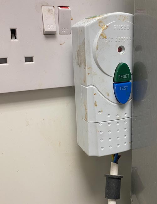 Damaged rcd