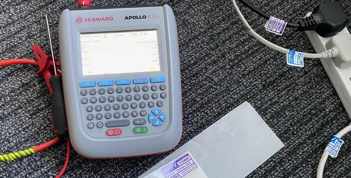 PAT testing office equipment in Gosforth, Newcastle upon Tyne by DRA