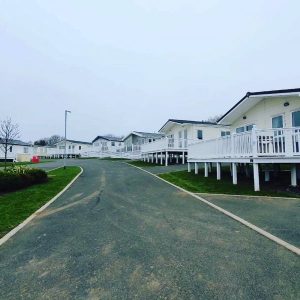 Static caravans in caravan park