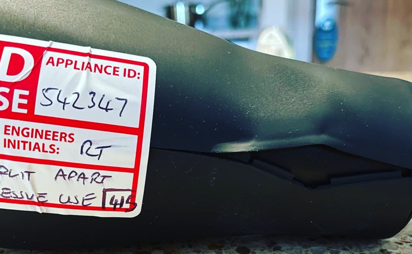melted hair dryer showing the importance of hair salon pat testing melted hair dryer showing the importance of hair salon pat testing