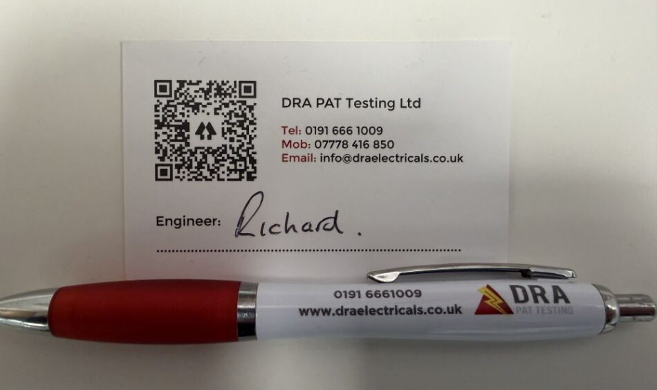 Branded DRA PAT Testing Review Card and Pen Branded DRA PAT Testing Review Card and Pen